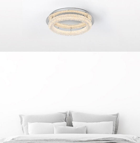 Elegant Furniture & Lighting - Bowen 22 inch Adjustable LED Flush Mount in Chrome - 3800F22C veiw 2