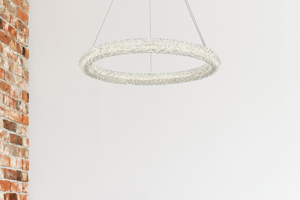 Elegant Furniture & Lighting - Bowen 26 inch Adjustable LED Chandelier in Satin Gold - 3800D26SG veiw 2