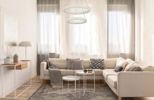 Elegant Furniture & Lighting - Bowen 28 inch Adjustable LED Chandelier in Satin Gold - 3800G28SG veiw 2