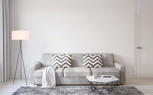 Elegant Furniture & Lighting - Cason 1 light Black and White shade Floor lamp - LD6189BK veiw 2