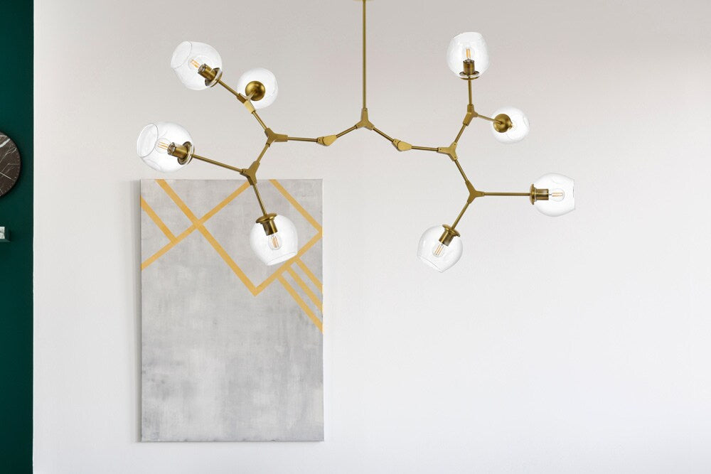 Elegant Furniture & Lighting - Cavoli 61 inch Chandelier in Brass - 1712G61BR veiw 9