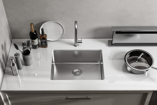 Elegant Furniture & Lighting - Chester Stainless Steel undermount kitchen sink L23 x W18 x H10in - SK10123 veiw 2