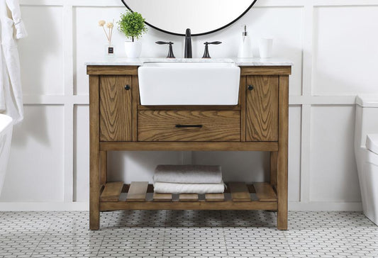 Elegant Furniture & Lighting - Clement 42 inch Single bathroom vanity in driftwood - VF60142DW veiw 2