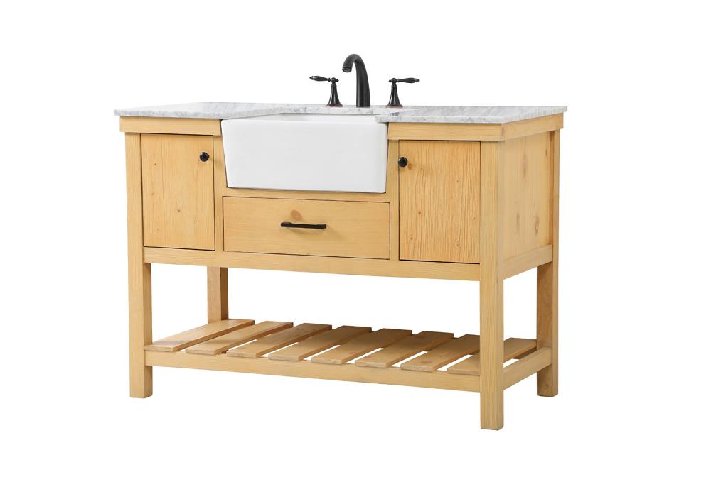 Elegant Furniture & Lighting - Clement 48 inch Single bathroom vanity in natural wood - VF60148NW veiw 8