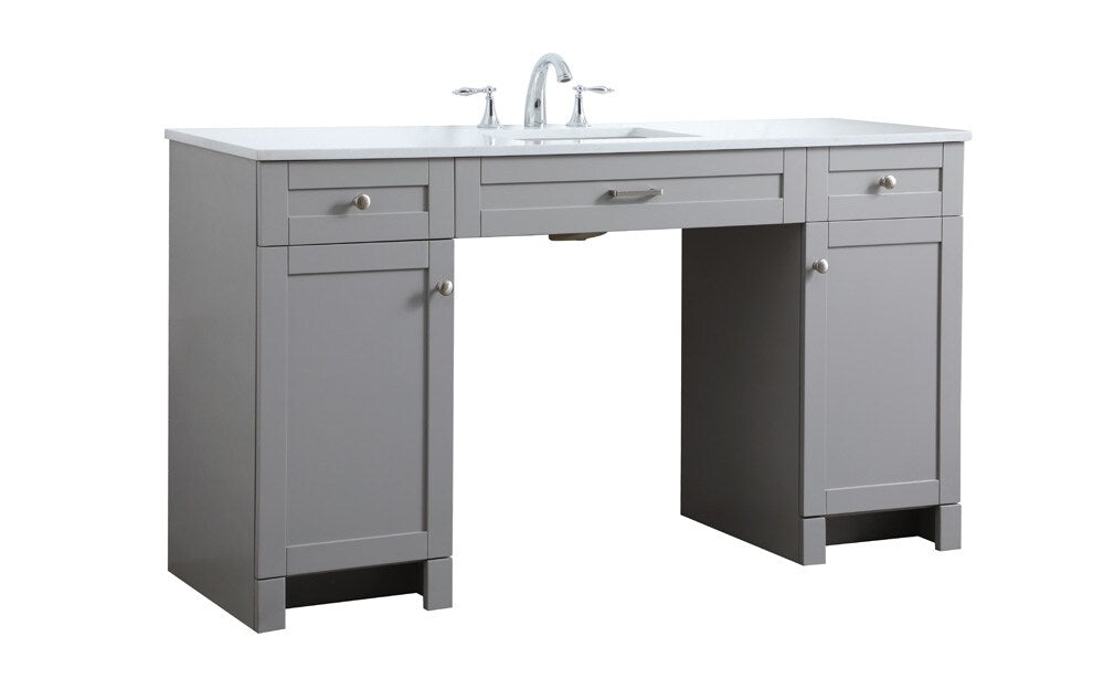 Elegant Furniture & Lighting - Cooper 60 Inch Bathroom Vanity In Grey - VF14960GR veiw 8