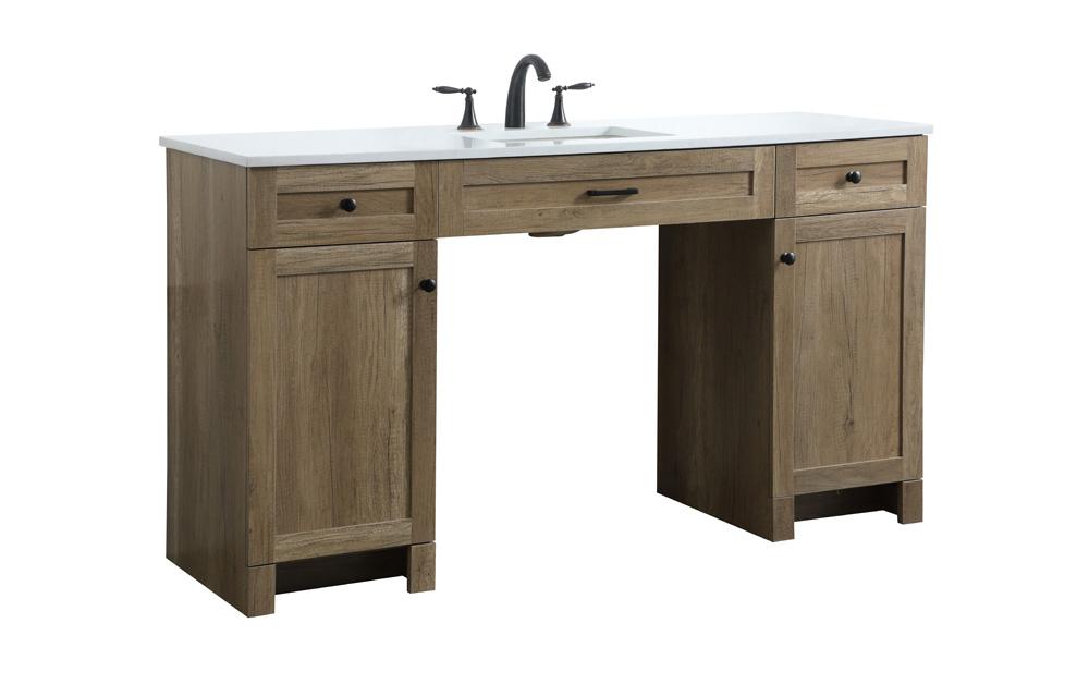 Elegant Furniture & Lighting - Cooper 60 Inch Bathroom Vanity In Natural Oak - VF14960NT veiw 8