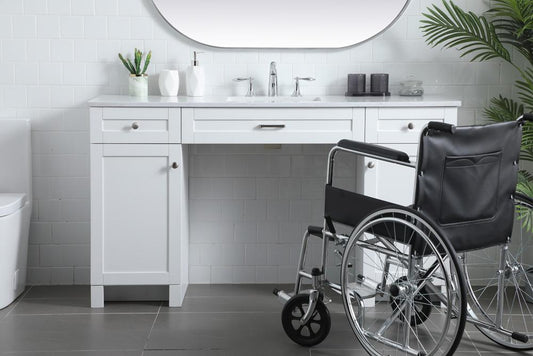 Elegant Furniture & Lighting - Cooper 60 Inch Bathroom Vanity In White - VF14960WH veiw 2