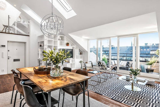 Elegant Furniture & Lighting - Cordelia 6 Light Chrome Crystal Pendant - LD8801D25C veiw 2