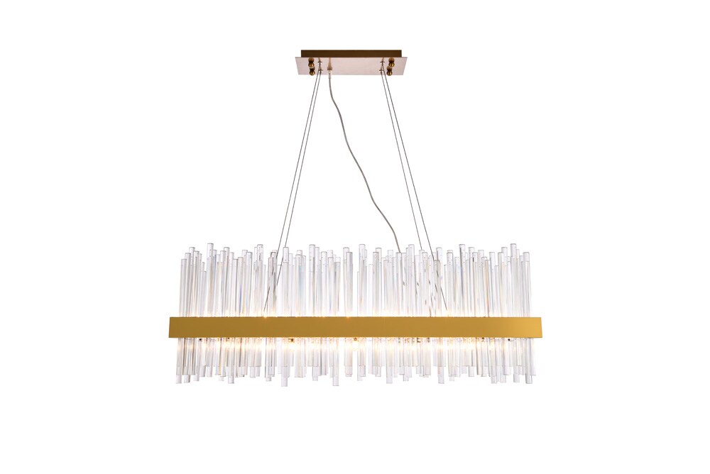 Elegant Furniture & Lighting - Dallas 20 light Gold Chandelier Clear Royal Cut Crystal - 3000G36G veiw 1
