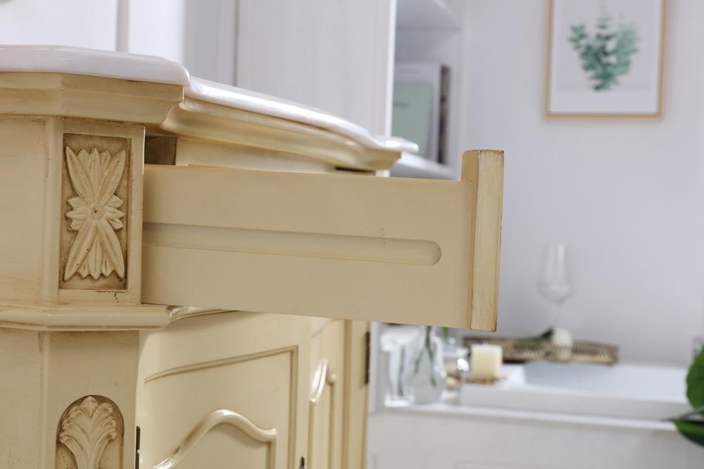 Elegant Furniture & Lighting - Danville 36 inch Single Bathroom vanity in light antique beige with ivory white engineered marble - VF10136LT-VW veiw 8