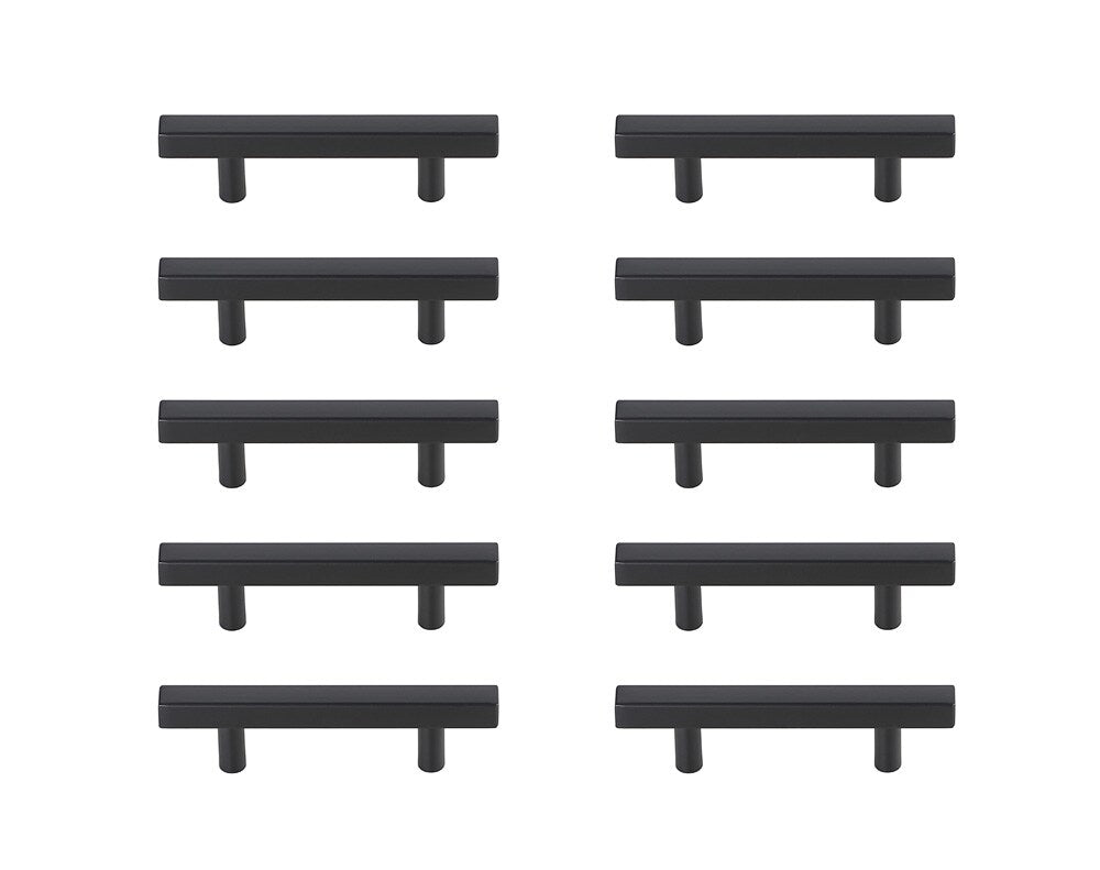 Elegant Furniture & Lighting - Dior 3in Center to Center Matte Black Bar Pull Multipack (set of 10) - PL402-3-MB-10PK veiw 1