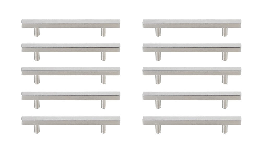 Elegant Furniture & Lighting - Dior 5in Center to Center Brushed Nickel Bar Pull Multipack (set of 10) - PL402-5-NK-10PK veiw 1