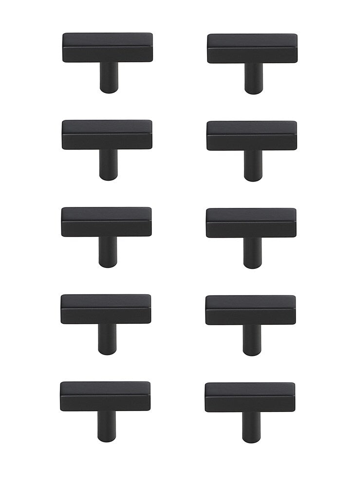 Elegant Furniture & Lighting - Dior Matte Black T Bar Pull Multipack (set of 10) - PL402-1-MB-10PK veiw 1