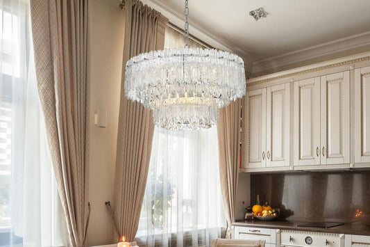 Elegant Furniture & Lighting - Emilia 21 inch Pendant Light in Chrome - 1780D21C veiw 2