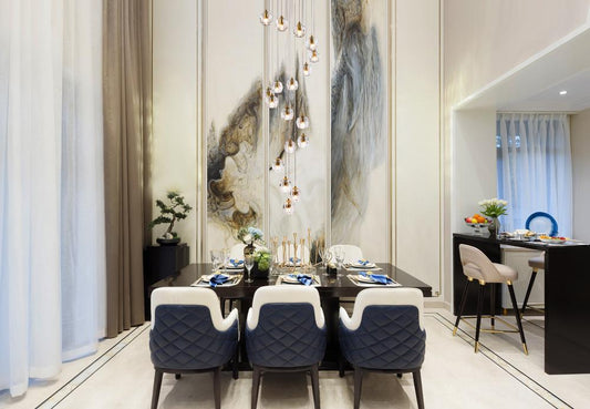 Elegant Furniture & Lighting - Eren 18 lights Gold pendant - 3505D20G veiw 2