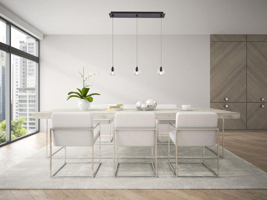 Elegant Furniture & Lighting - Eren 3 lights Black pendant - 3505D28BK veiw 2