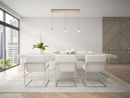 Elegant Furniture & Lighting - Eren 3 lights Gold pendant - 3505D28G veiw 2