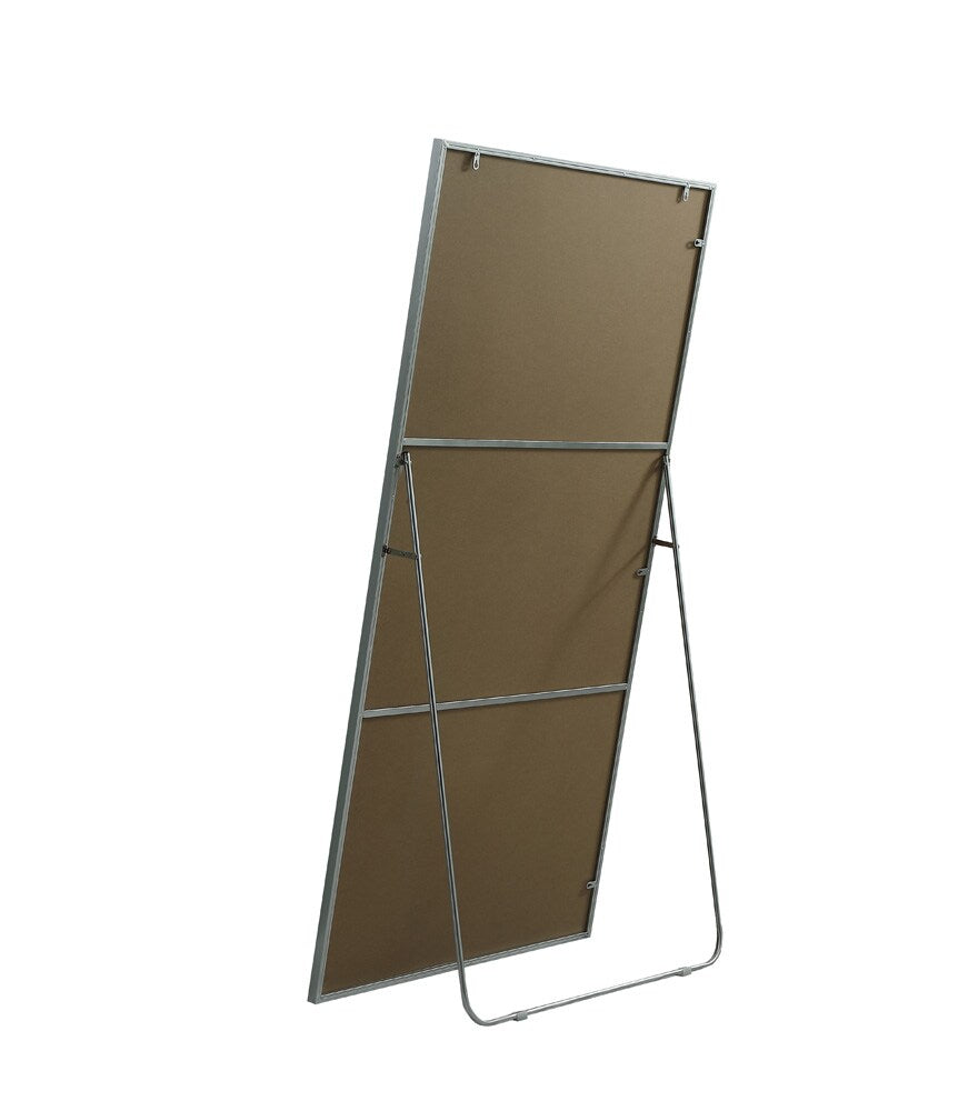 Elegant Furniture & Lighting - Eternity Metal Frame Rectangle Full Length Mirror 36x72 Inch in Silver - MR4FL3672S veiw 7