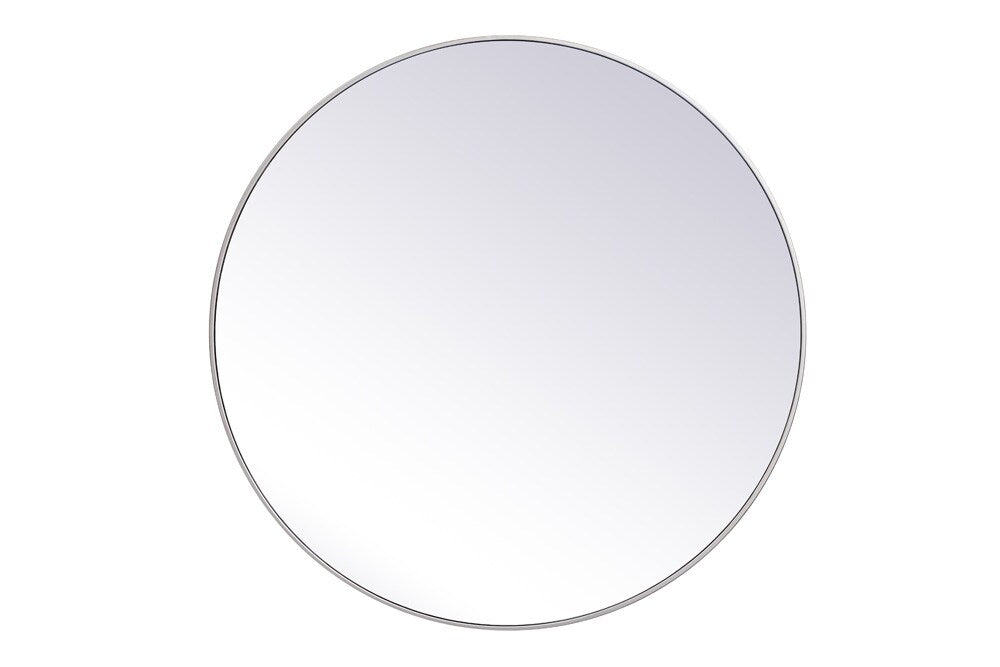Elegant Furniture & Lighting - Eternity Metal frame round mirror 45 inch in silver - MR4845S veiw 1