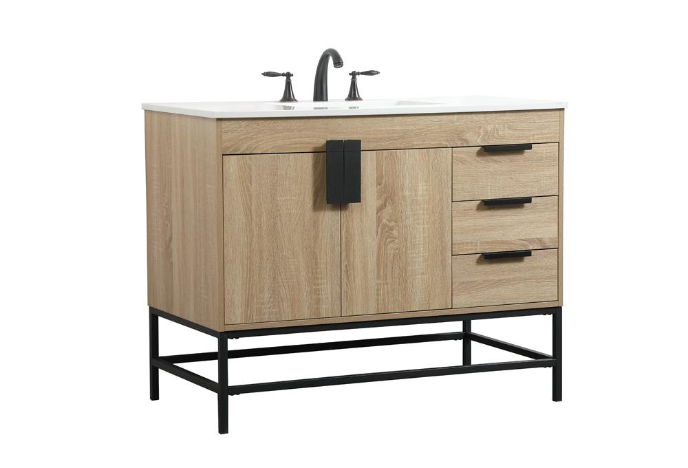 Elegant Furniture & Lighting - Eugene 42 inch Single bathroom vanity in mango wood - VF48842MW veiw 8