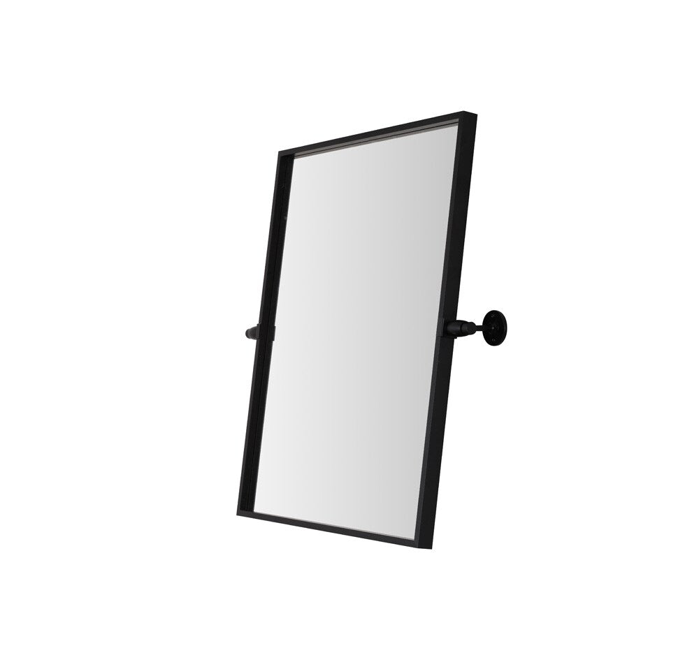 Elegant Furniture & Lighting - Everly Rectangle pivot mirror 24x20 inch in black - MR6E2024BLK veiw 8