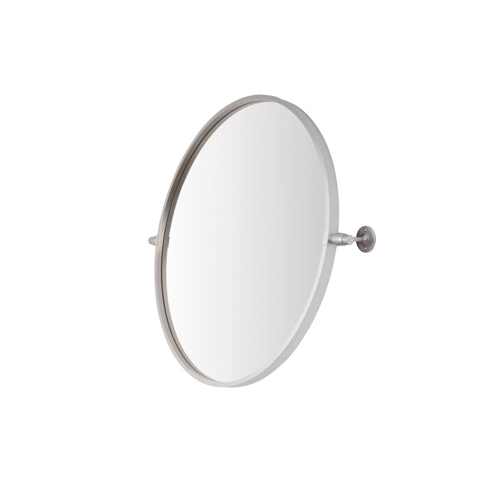 Elegant Furniture & Lighting - Everly Round pivot mirror 24 inch in silver - MR6B24SIL veiw 8