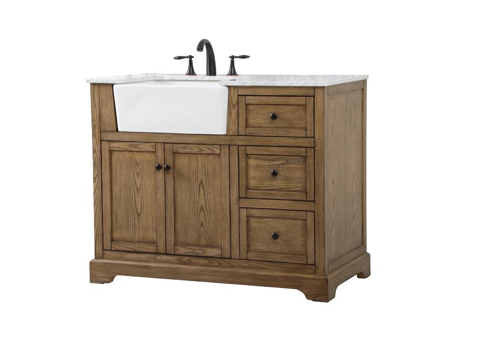 Elegant Furniture & Lighting - Franklin 42 inch Single bathroom vanity in driftwood - VF60242DW veiw 8
