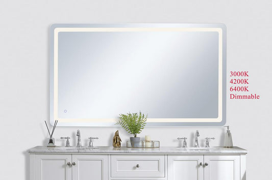 Elegant Furniture & Lighting - Genesis 42in x 72in soft edge LED mirror - MRE34272 veiw 2