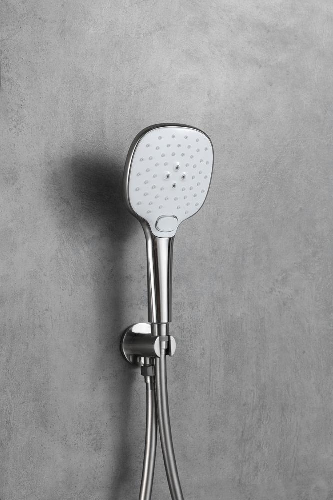 Elegant Furniture & Lighting - George Complete Shower and Tub Faucet with Rough-in Valve in Brushed Nickel - FAS-9002BNK veiw 7