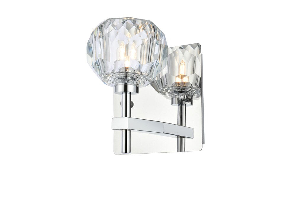 Elegant Furniture & Lighting - Graham 1 Light Wall Sconce in Chrome - 3509W6C veiw 1