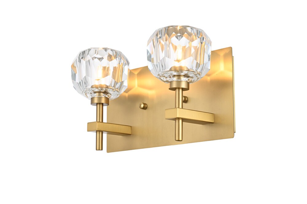 Elegant Furniture & Lighting - Graham 2 Light Wall Sconce in Gold - 3509W11G veiw 1
