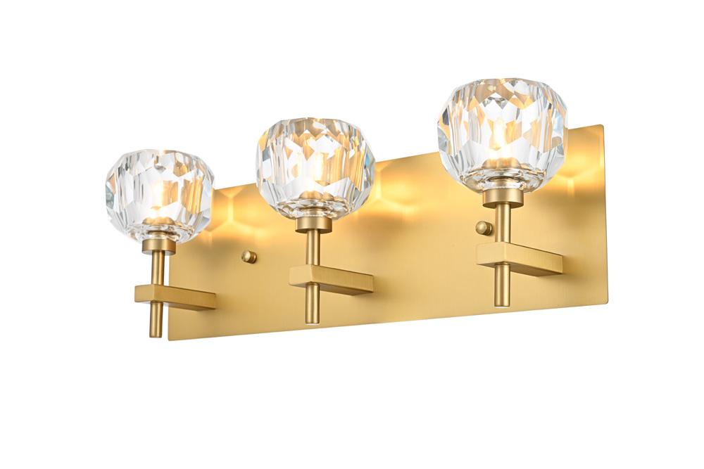 Elegant Furniture & Lighting - Graham 3 Light Wall Sconce in Gold - 3509W18G veiw 1