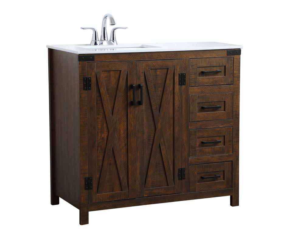 Elegant Furniture & Lighting - Grant 36 inch Single Bathroom Vanity in Espresso - VF90236EX veiw 8