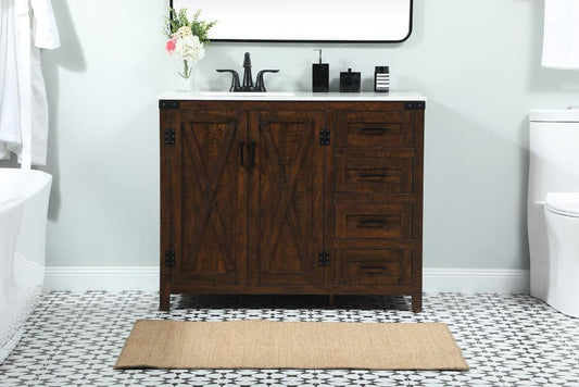 Elegant Furniture & Lighting - Grant 42 inch Single bathroom vanity in expresso - VF90242EX veiw 2
