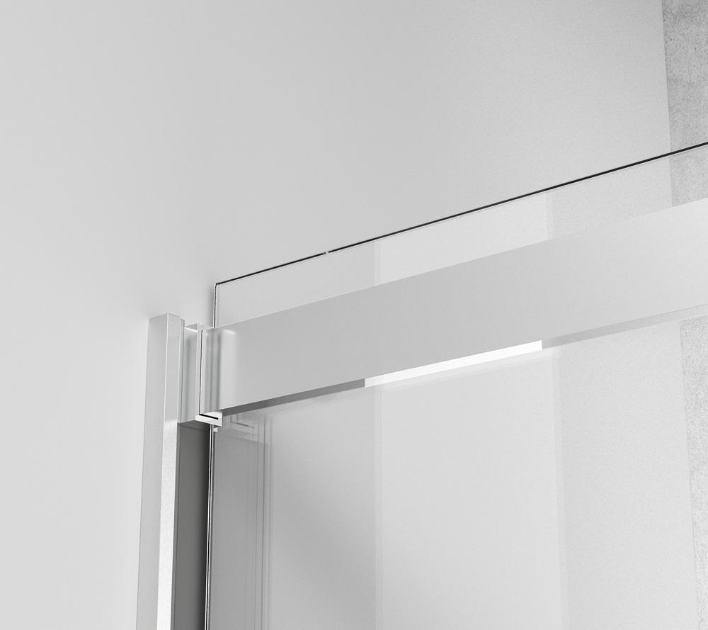 Elegant Furniture & Lighting - Hamilton Frameless shower door 48 x 76 Polished Chrome - SD202-4876PCH veiw 8
