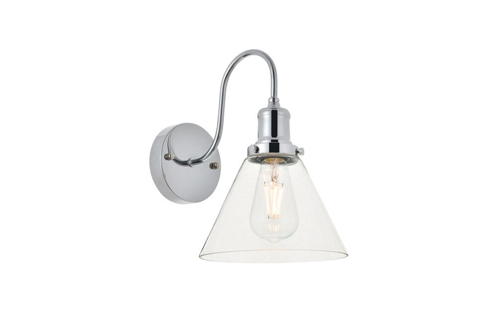 Elegant Furniture & Lighting - Histoire 1 light chrome Wall Sconce - LD4017W7C veiw 1