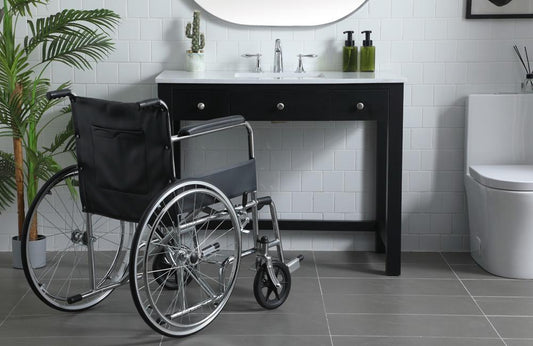 Elegant Furniture & Lighting - Hudson 42 Inch Bathroom Vanity In Black - VF14842MBK veiw 2