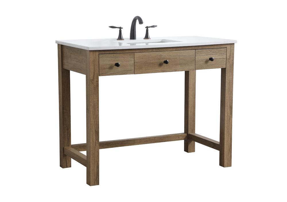 Elegant Furniture & Lighting - Hudson 42 Inch Bathroom Vanity In Natural Oak - VF14842NT veiw 8