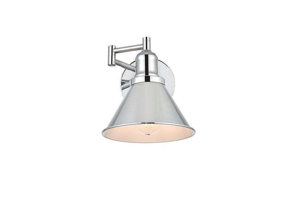 Elegant Furniture & Lighting - Judson 1 light Chrome swing arm wall sconce - LD7326W7CH veiw 1