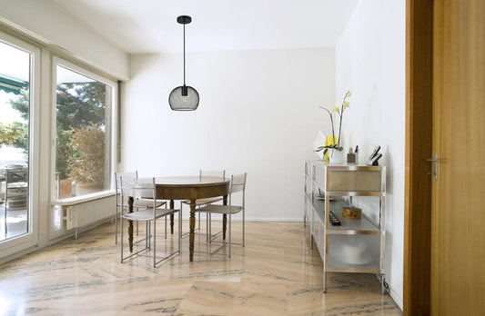 Elegant Furniture & Lighting - Keller 1 Light Black Pendant - LD2248BK veiw 2