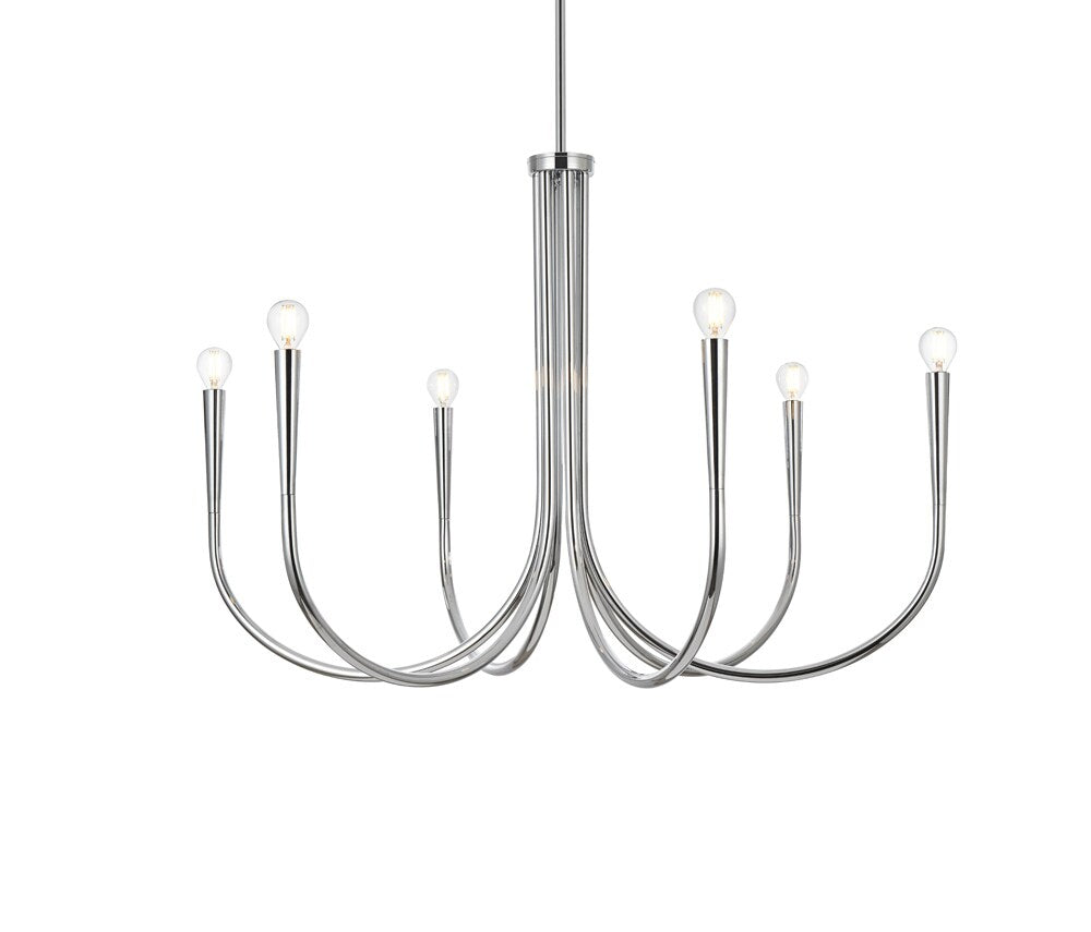 Elegant Furniture & Lighting - Layne 36 inch chandelier in Chrome - LD722D36C veiw 1