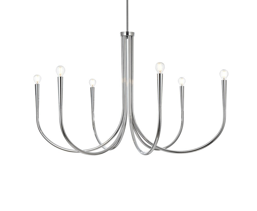 Elegant Furniture & Lighting - Layne 42 inch chandelier in Chrome - LD722D42C veiw 1