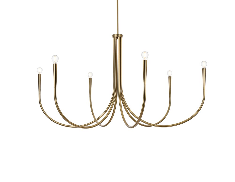 Elegant Furniture & Lighting - Layne 50 inch chandelier in Gold - LD722D50SG veiw 1