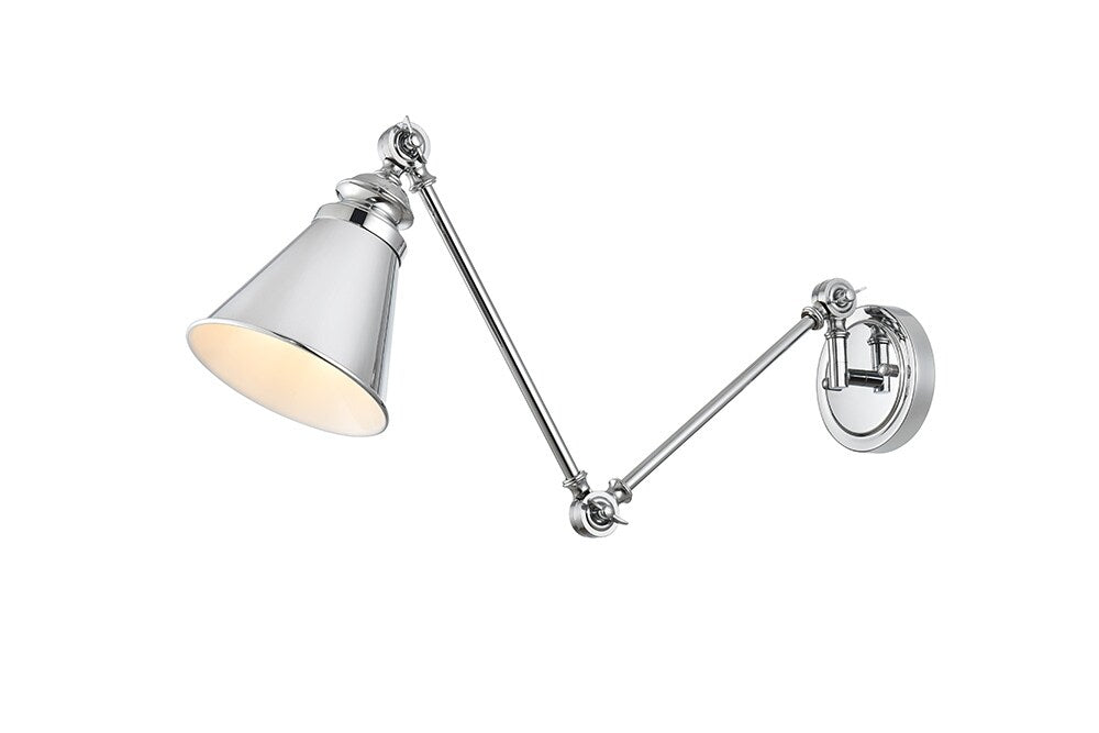 Elegant Furniture & Lighting - Ledger 1 light Chrome swing arm wall sconce - LD7323W6CH veiw 1