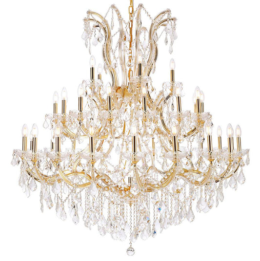 Elegant Furniture & Lighting - Maria Theresa 41 light Gold Chandelier Clear Royal Cut Crystal - 2800G52G/RC veiw 2