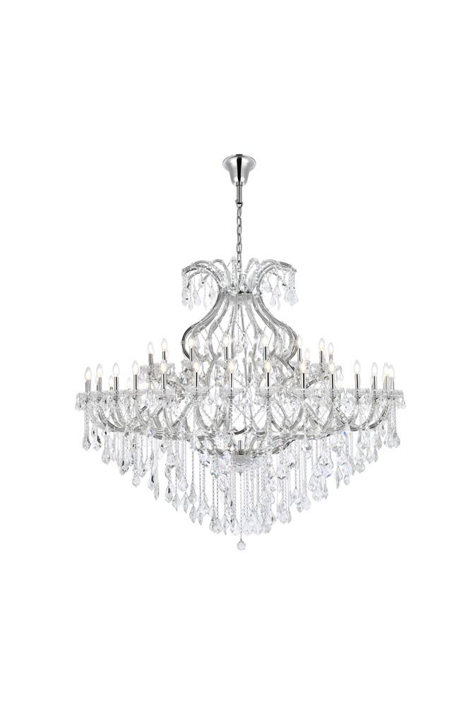 Elegant Furniture & Lighting - Maria Theresa 49 light Chrome Chandelier Clear Royal Cut Crystal - 2800G72C/RC veiw 1