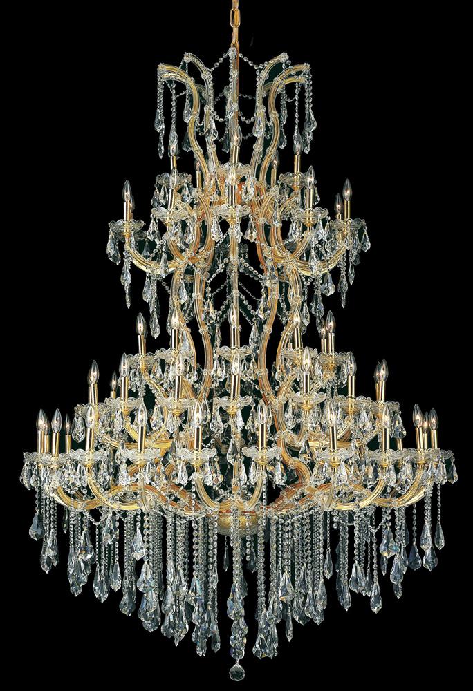 Elegant Furniture & Lighting - Maria Theresa 61 light Gold Chandelier Clear Royal Cut Crystal - 2801G54G/RC veiw 1