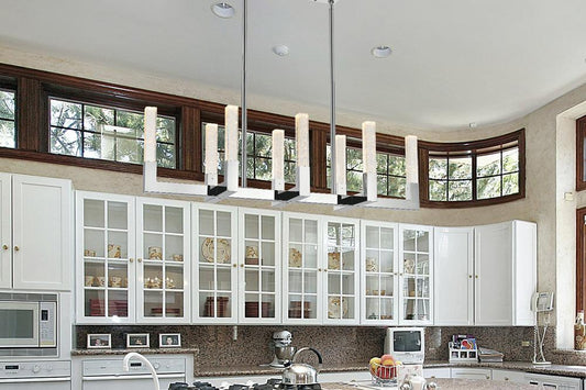 Elegant Furniture & Lighting - Noemi 42 inch Adjustable LED Pendant in Chrome - 1030G42C veiw 2