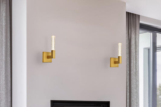 Elegant Furniture & Lighting - Noemi 6 inch Adjustable LED Wall Sconce in Satin Gold - 1030W6SG veiw 2