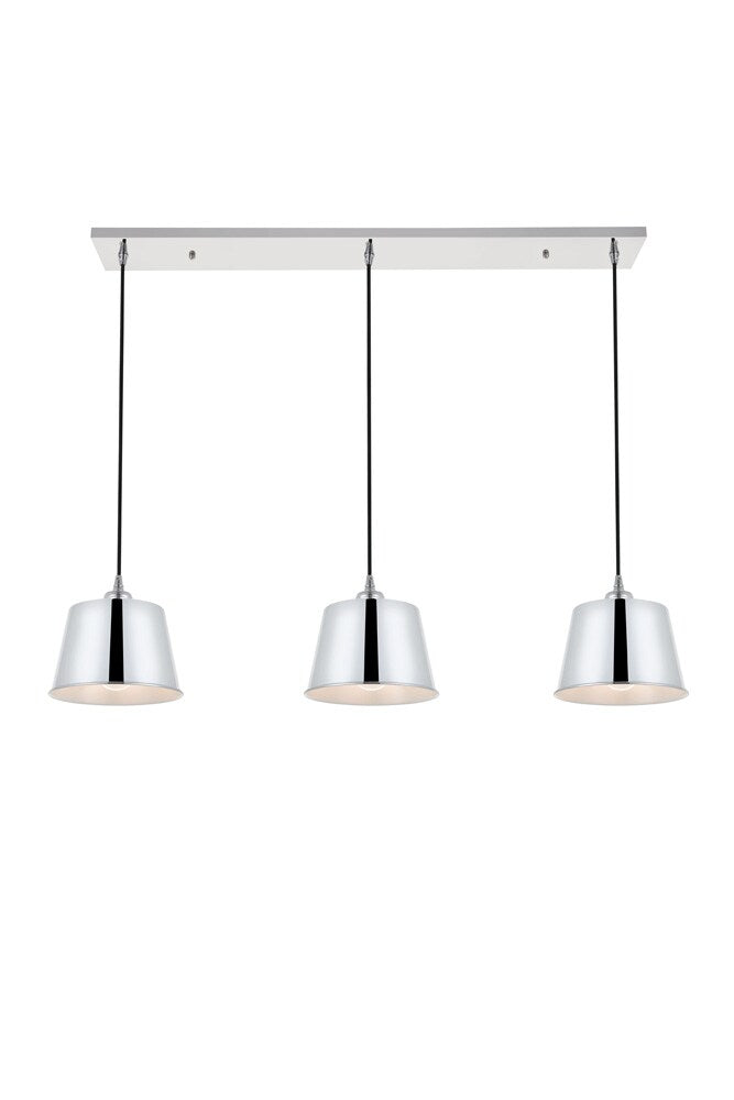 Elegant Furniture & Lighting - Nota 3 light chrome Pendant - LD4057D40C veiw 1